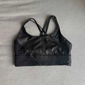 Lululemon Energy Bra Long Line *Special Edition Cire - Size 10 - Black